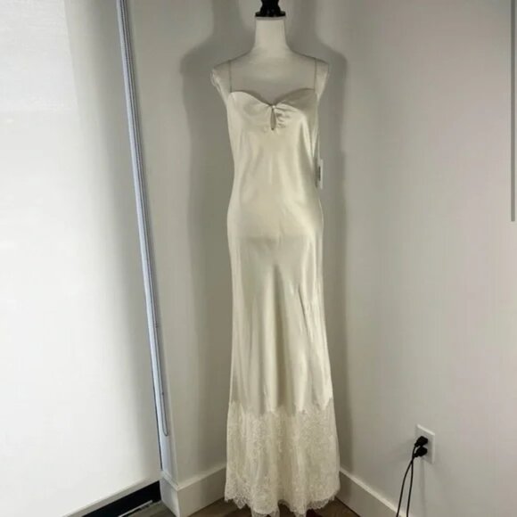 Reformation Tullamore silk maxi wedding dress - Picture 3 of 8